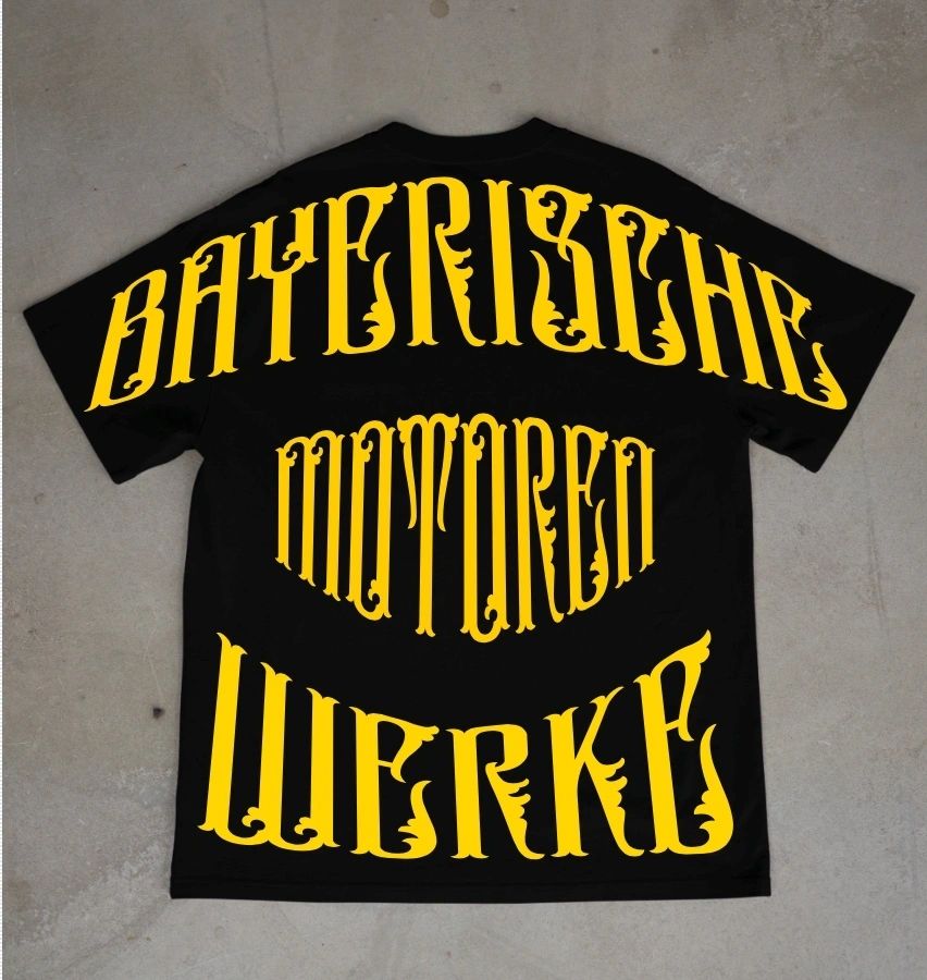 BMW WITH YELLOW PRINT